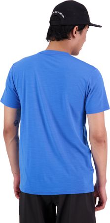ICON Herren-Merino-Kurzarmshirt / pop blue / S