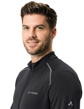 MATERA Herren-Langarmtrikot / black / S