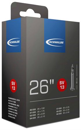SCHWALBE STANDARD Schlauch / 26", SV12A, 40mm, 25/40-559