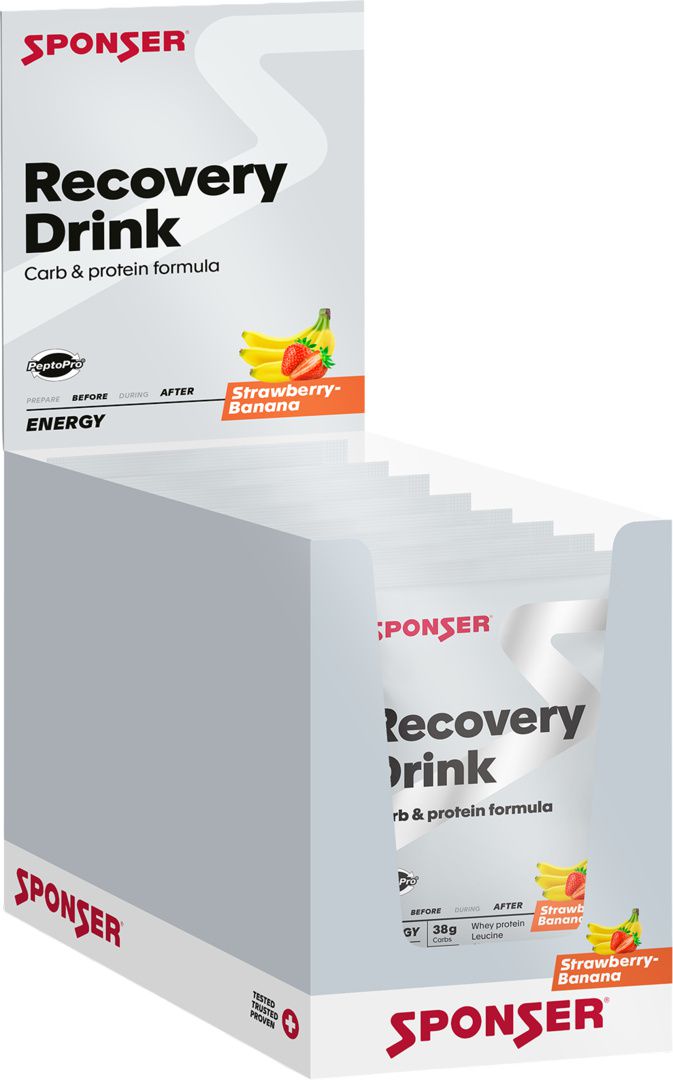 Recovery Drink, Display (20 x 60 g) / Strawberry-Banana