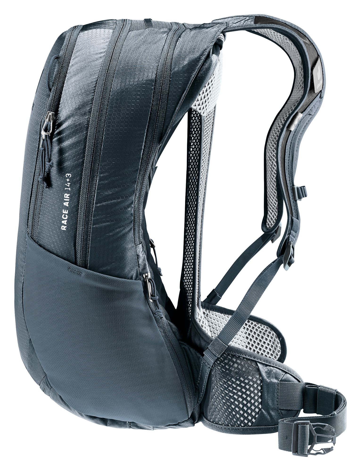 RACE AIR Rucksack mit Expansion / black / 14+3L