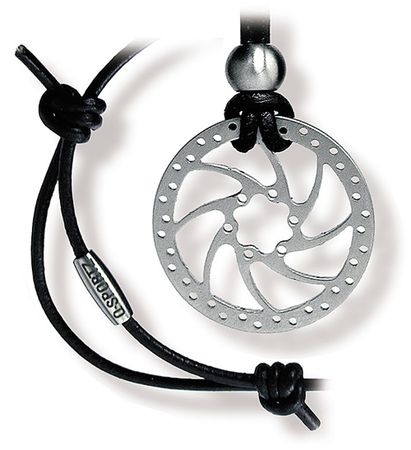 COOL Bikeschmuck BREMSSCHEIBE / silber