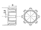 BB-ES300 Octalink Tretlager / BSA 68/121mm