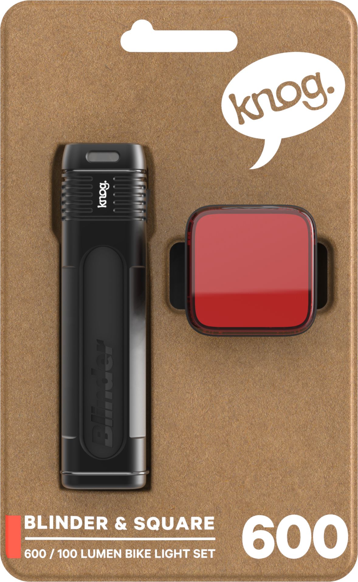 Lichtset Blinder & Square / black / 600/100 Lumen, 189 g