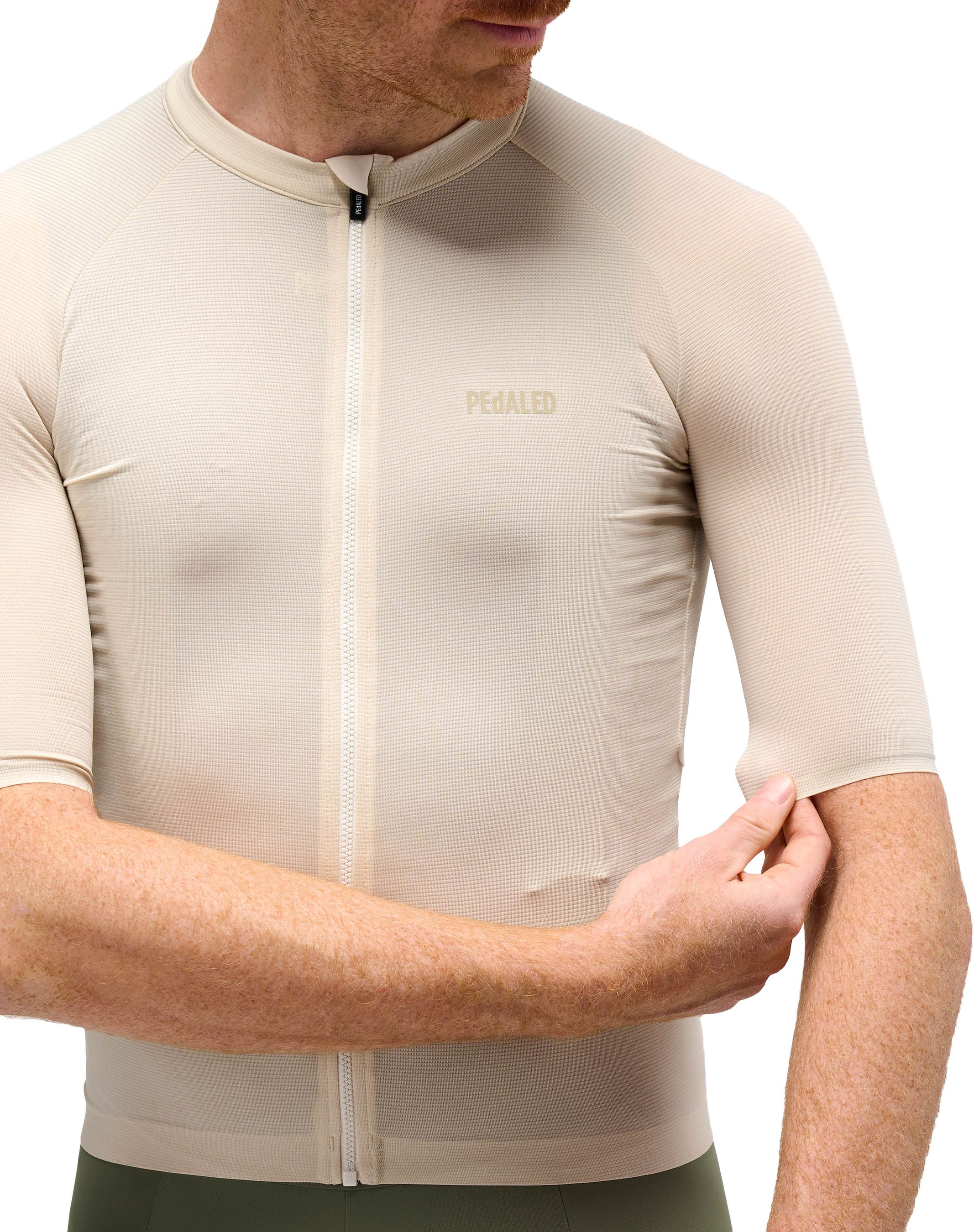 ELEMENT LIGHTWEIGHT Herren-Kurzarmtrikot / off-white / L