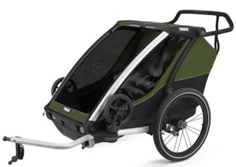 THULE CHARIOT CAB 2 Kinderanhänger / cypress green-black