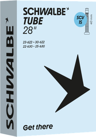 SCHWALBE STANDARD Schlauch Clik / 28", SCV15, 40mm, 23/30-622/630