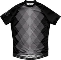 THE ARGYLE Herren-Kurzarmtrikot / black/gray / M