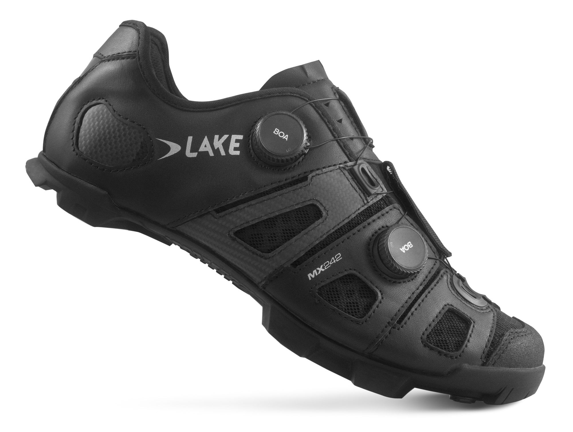 MX242X MTB-Schuhe - breitere Passform / black-silver / 46