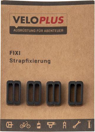 FIXI Strapfixierung (4er-Set) / schwarz / schmal