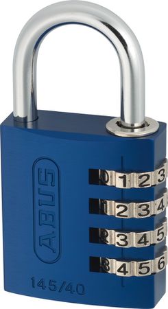 Abus Vorhangschloss 145 Code blue / blue / 77 mm, 40 mm, 6 mm
