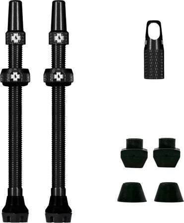 V2 Tubeless Ventil Kit / Black / 80 mm