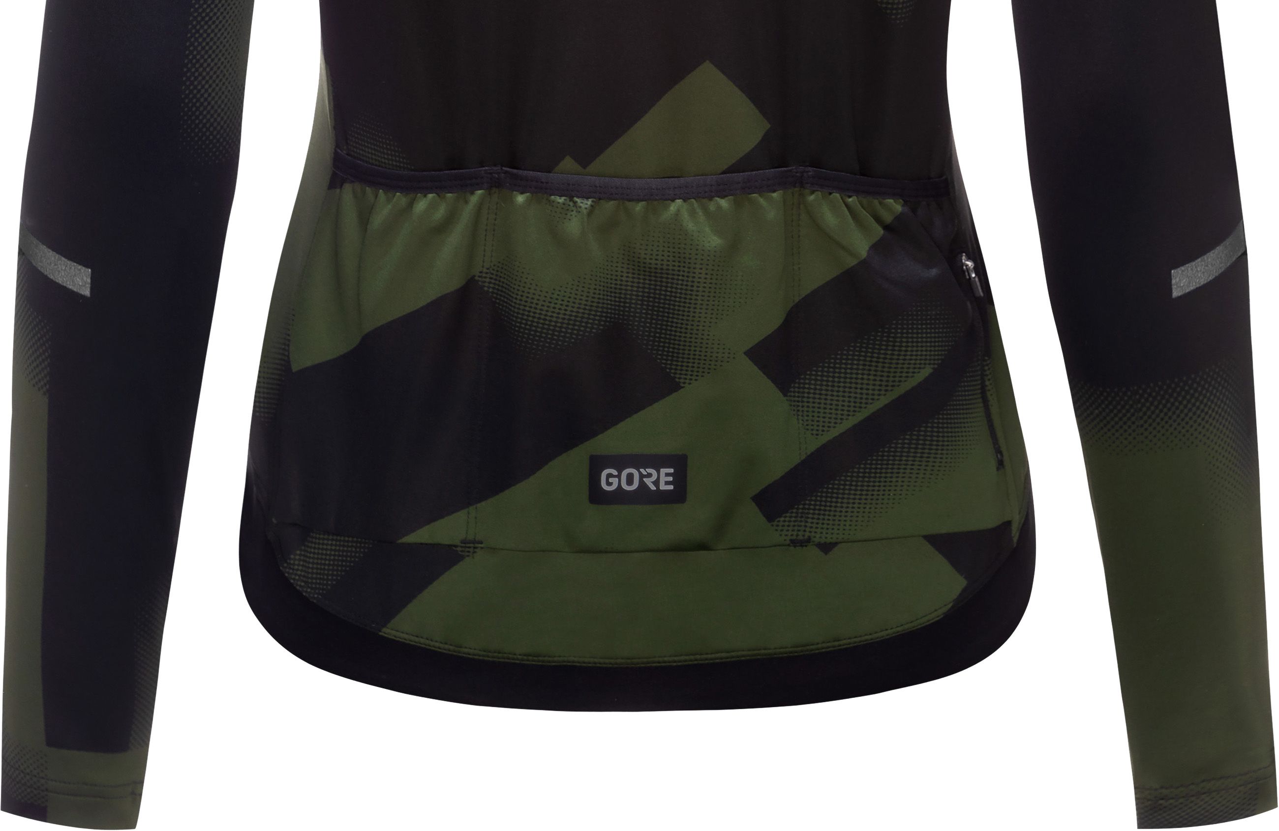 PROGRESS Damen-Thermo-Langarmtrikot / black/utility green / 42