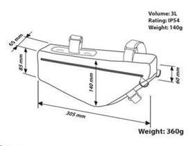 Rahmentasche Gravel Triangle small grau / grau