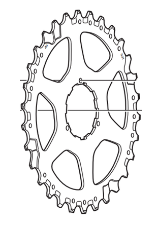 Zahnkranz CS-HG50-9 30 Zähne NI2