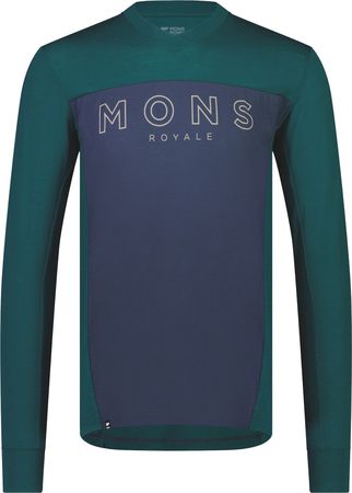 REDWOOD ENDURO Herren-Langarmshirt / evergreen/midnight / L