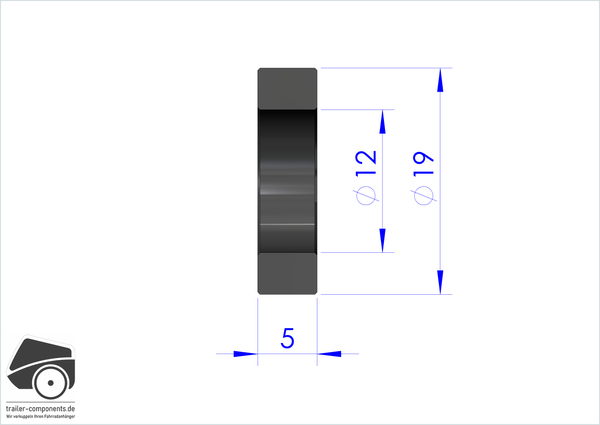 LEGGERO BECCO Distanzscheibe zu Steckachsenadapter / 5mm