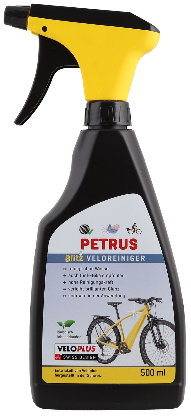 PETRUS BLITZ-VELOREINIGER mit Zerstäuber biologisch leicht abbaubar / 500ml