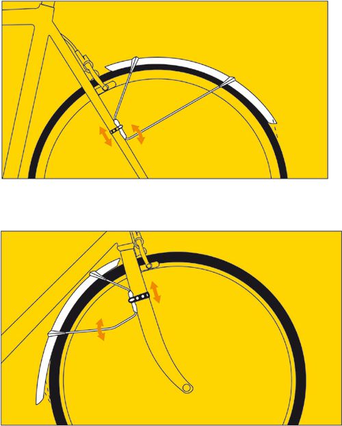 RACEBLADE Steckschutzblechgarnitur Pro / schwarz / 28", 25mm