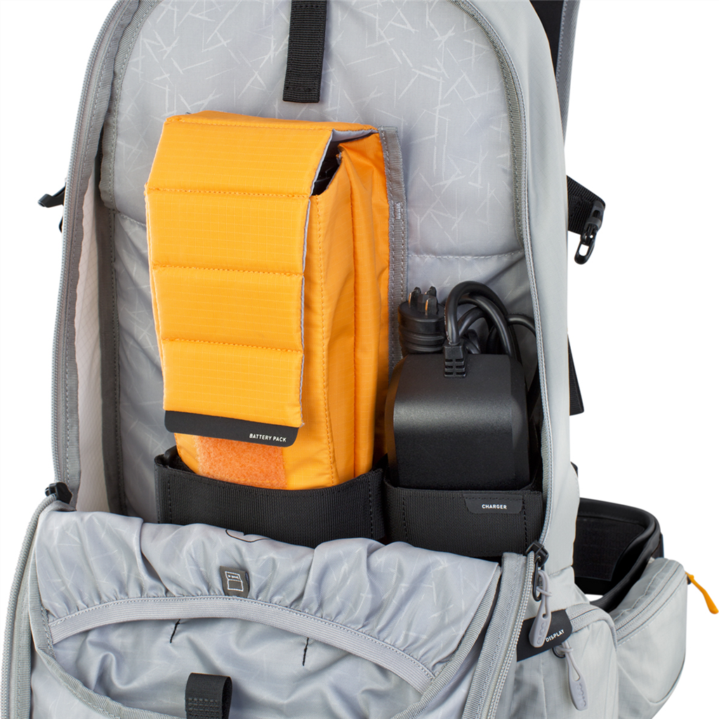 FR ENDURO E-RIDE m. Protektor / stone/bright orange / M/L