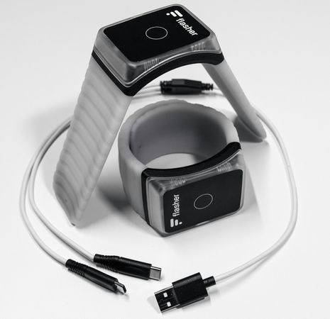 FLASHER ARMBAND Blinkerarmbänder / schwarz