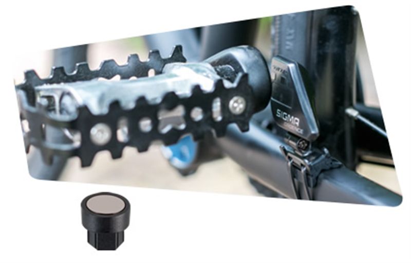 Computer Trittfrequenz Magnet / schwarz