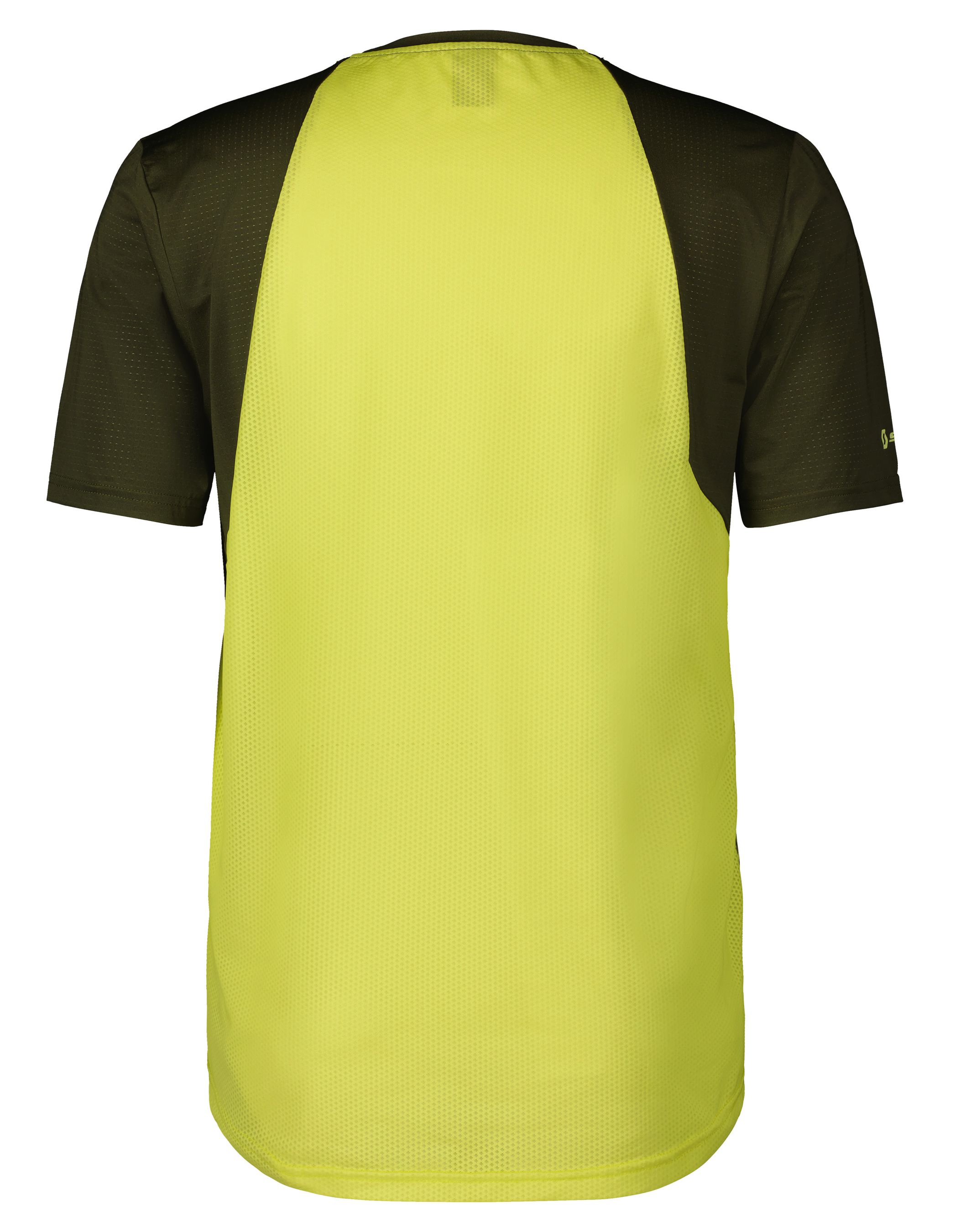 TRAIL VERTIC Herren-Kurzarmshirt / bitter yellow/fir green / S