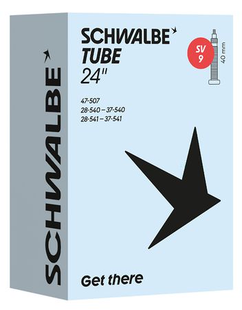 SCHWALBE STANDARD Schlauch / 24", SV9, 40mm, 28/47-507/541
