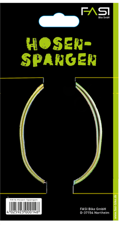 HOSENSPANGE Hosenklammern (Paar) / gelb reflektierend