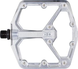 Pedal Stamp 7 large polish silver / silber / Plattformpedal, 114