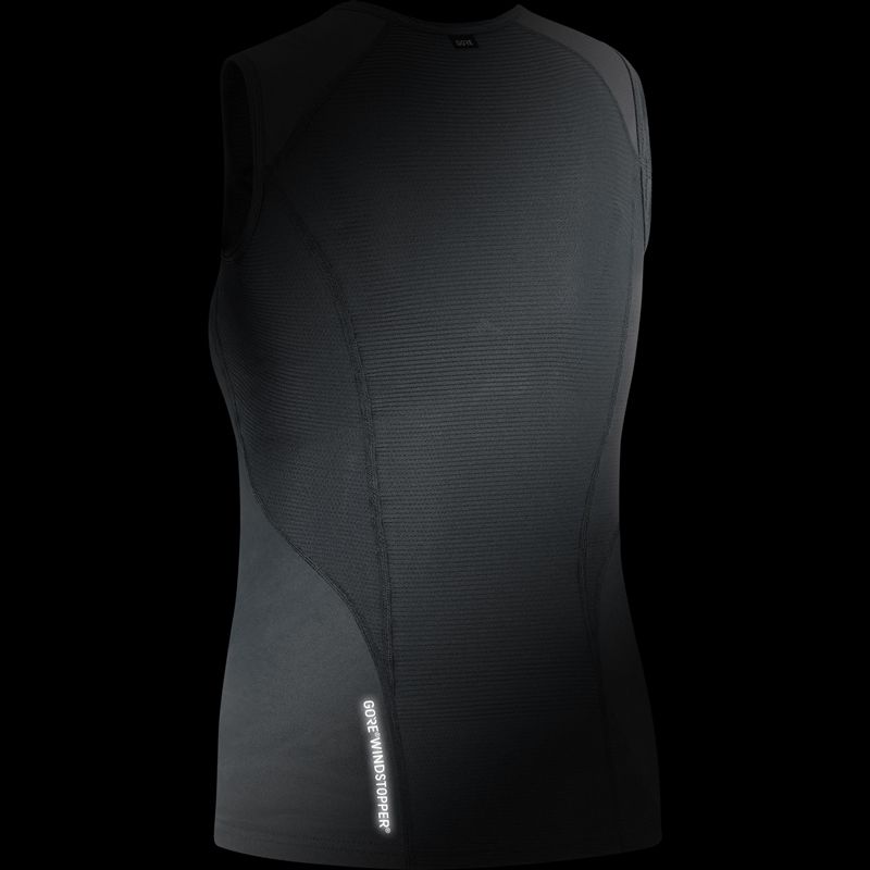 M GWS BASE LAYER Damen-Windstopper-Singlet / black / 40