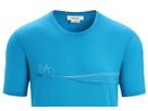 TECH LITE II CADENCE PATHS Herren-Kurzarmshirt / geo blue / XL