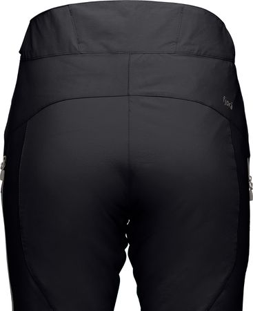 FJØRÅ  FLEX 1 Damen-Bikehose lang / caviar/castor grey / L