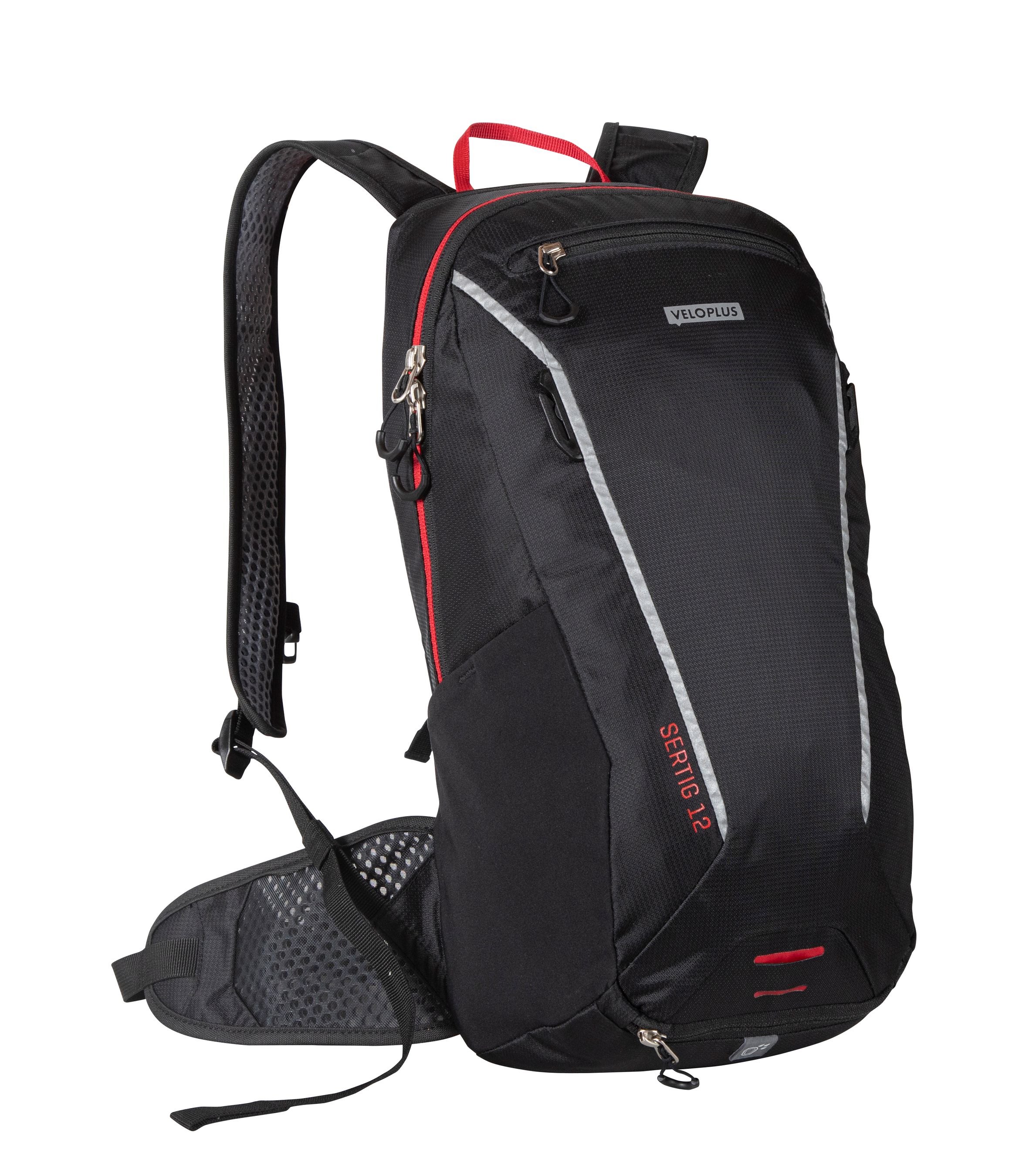 SERTIG 12 Rucksack, 12L, 630g / schwarz rot / 12L