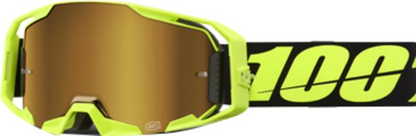 Goggle Armatic / Neon Yellow - Mirror True Gold Lens / gelb