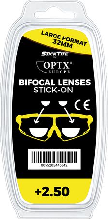 BIFOCAL LENSES aufklebbare Leselinsen / 32mm / +2.5