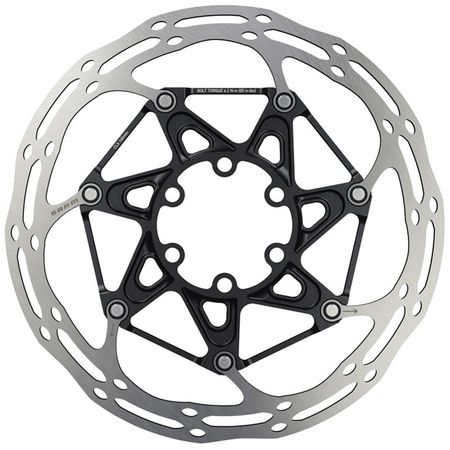 CENTERLINE X Bremsscheiben 6-Loch,  Alu/Stahl, abgerundet mit Titanschrauben / silber / 160mm