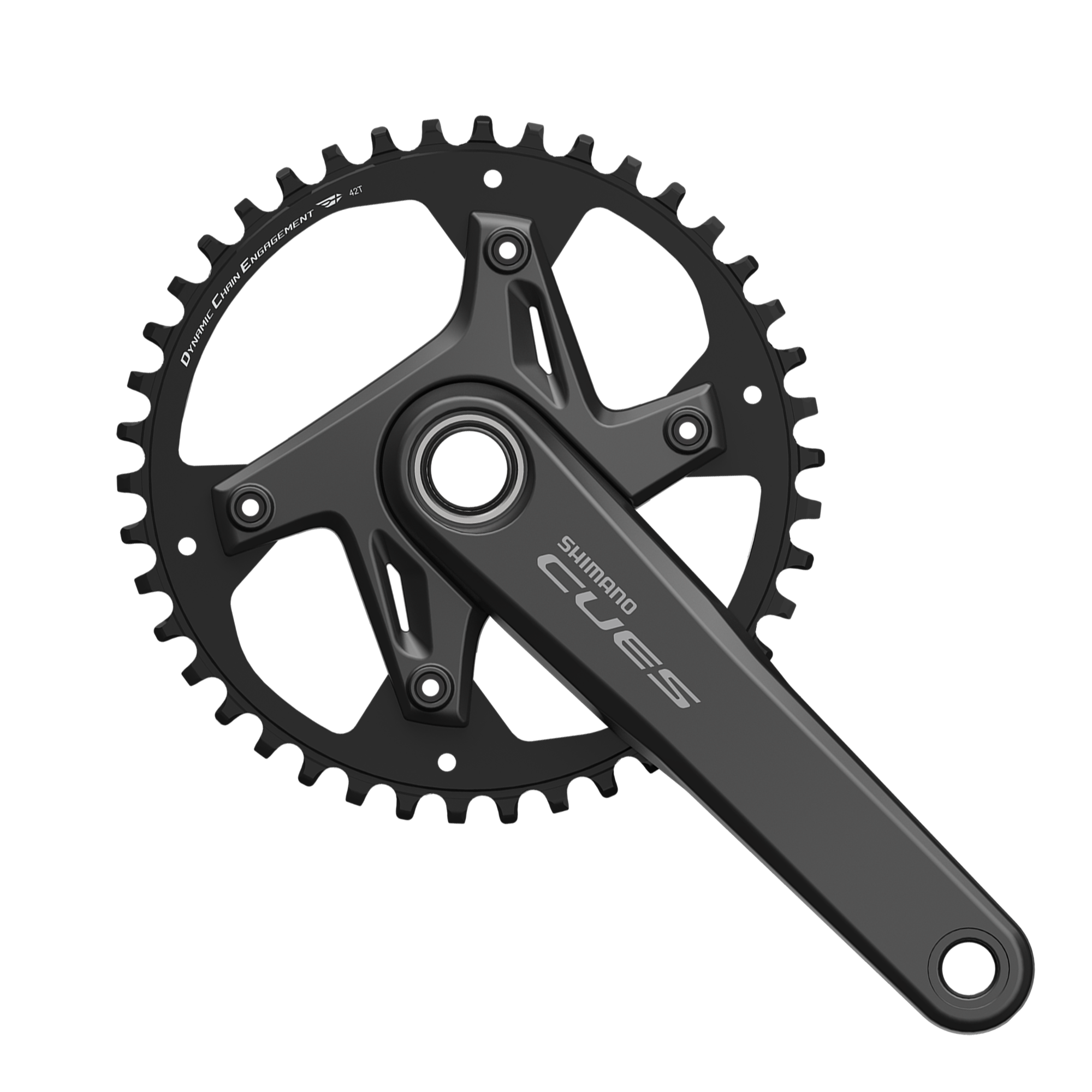 Kettenradgarnitur CUES FC-U6030 / schwarz / 172.5 mm, 42, nein