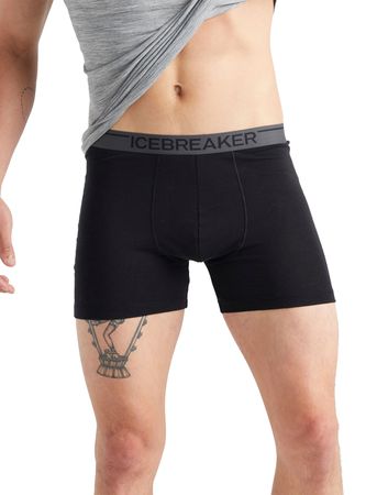 ANATOMICA Herren-Merino-Boxershorts / black / L