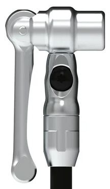 PRESTA PRO HEAD, Presta-Pumpenadapter, Alu / silver