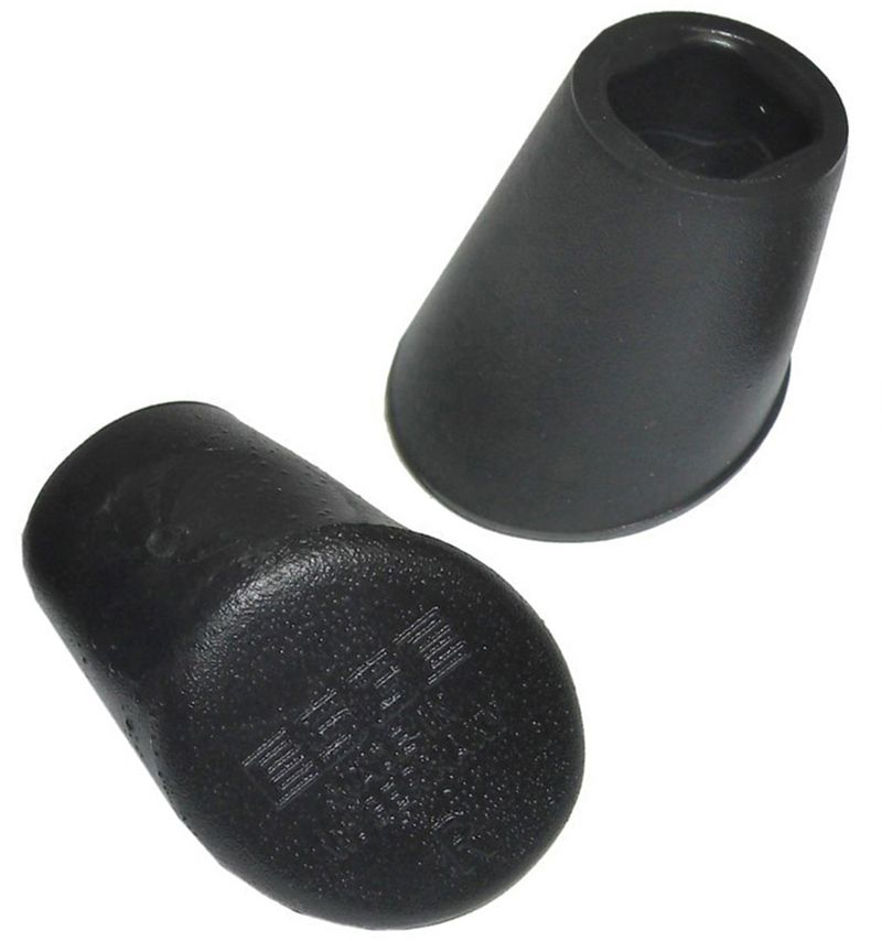GUMMISCHUHE zu ZWEIBEINSTÜTZE / schwarz