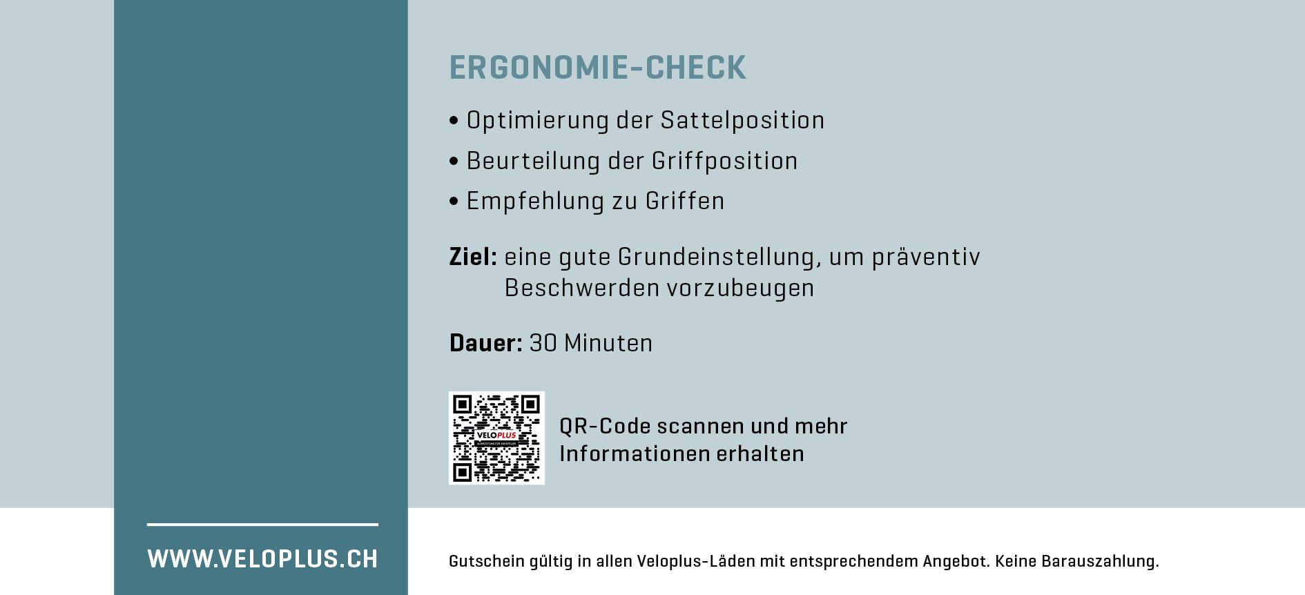 Geschenkgutscheine Ergonomie / Ergonomie-Check