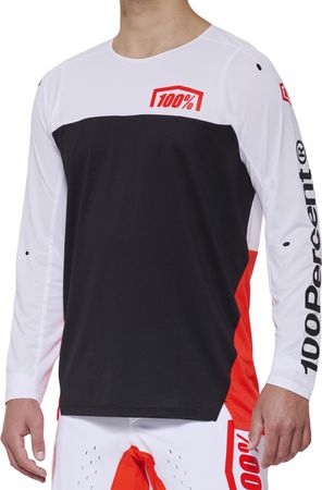 R-CORE-X Long Sleeve Jersey / white/red / L