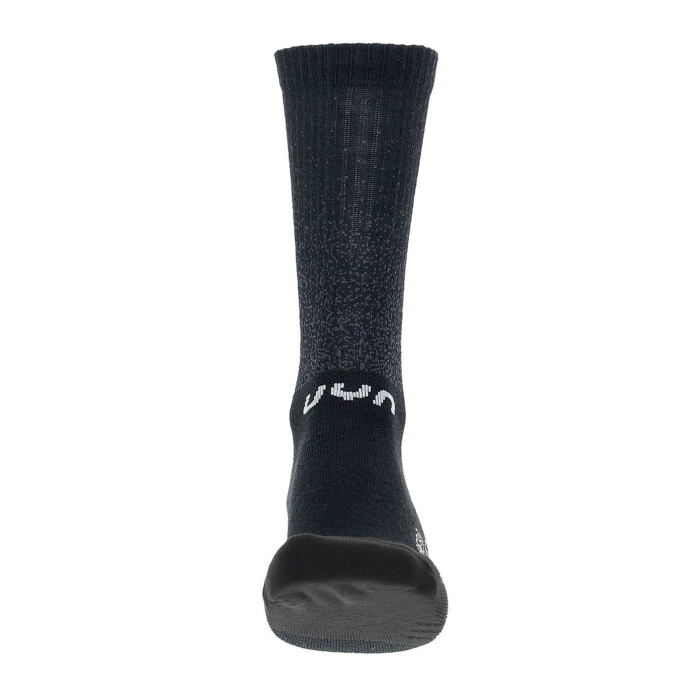 CYCLING AERO WINTER SOCKS / black white / 35-38