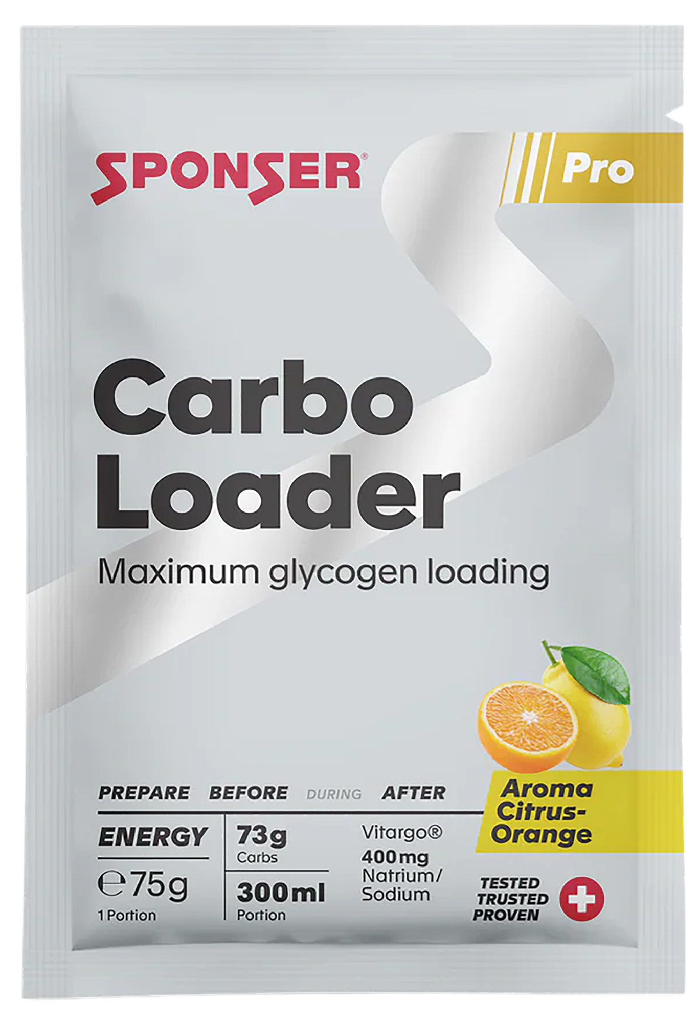 CARBO LOADER, Sachet 75g / CITRUS-ORANGE