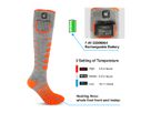 SAVIOR Ski Socks Bluetooth Montreal grey-orange / XL