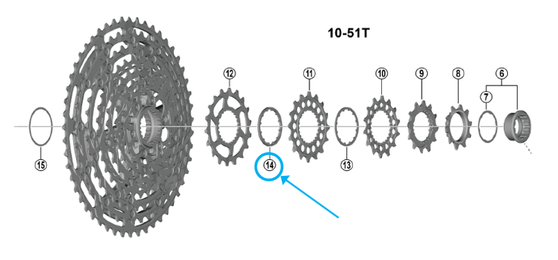 Zahnkranz CS-M9200 / 1.95 mm