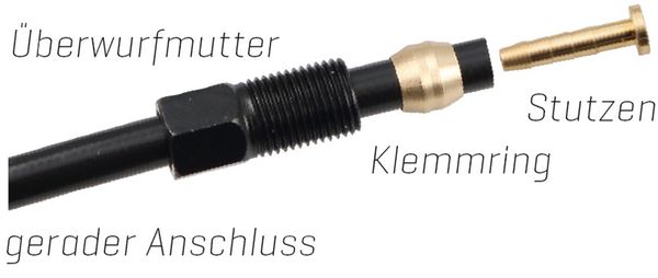 SM-BH59JK Bremsleitung / schwarz / 1700mm