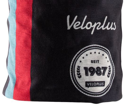 1987 OCEAN UPCYCLING Unisex-Schlauchschal / schwarz/petrol