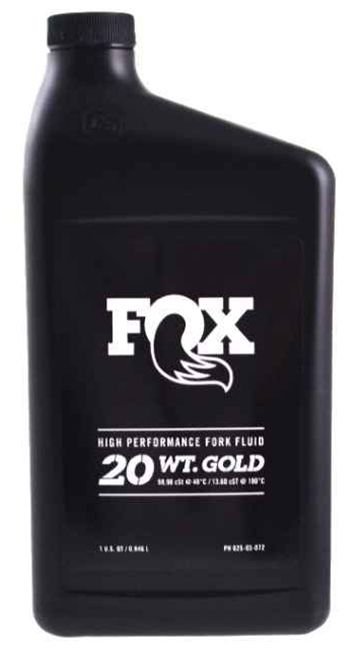 FOX OIL BATH FLUID 20WT Gold Tauchrohrschmieröl Fit Gabeln / 1000ML